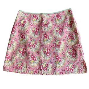 Fjall Cotton Floral Lined Skirt size 8